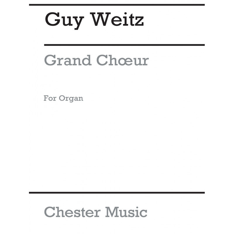 Grand Choeur For Organ