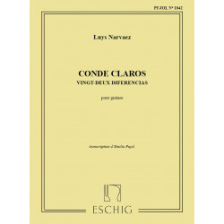 Conde Claros (Pujol 1042) Guitare