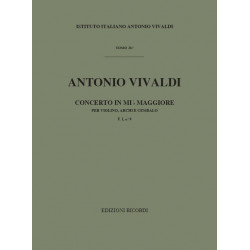 Concerto per Violino, Archi e BC in Mib Rv 254