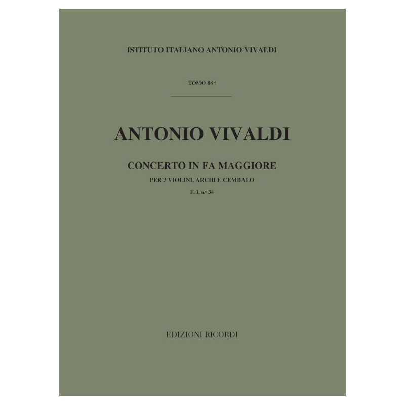 Concerto For 3 Violins In Fa RV 551