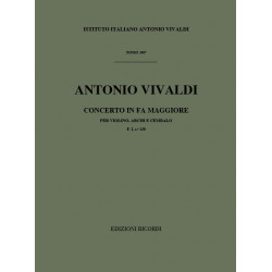 Concerto Per Violino, Archi E B.C.: In Fa Rv 295