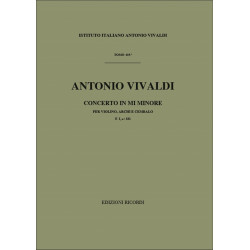 Concerto Per Violino, Archi E BC: In Mi Min Rv 279