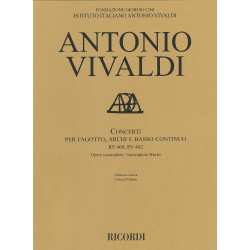 Concerti RV 468, RV 482 per fagotto, archi e BC