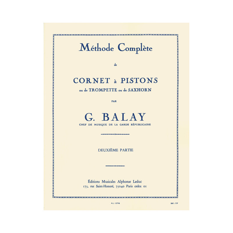 Methode complete de cornet à pistons, Vol.2