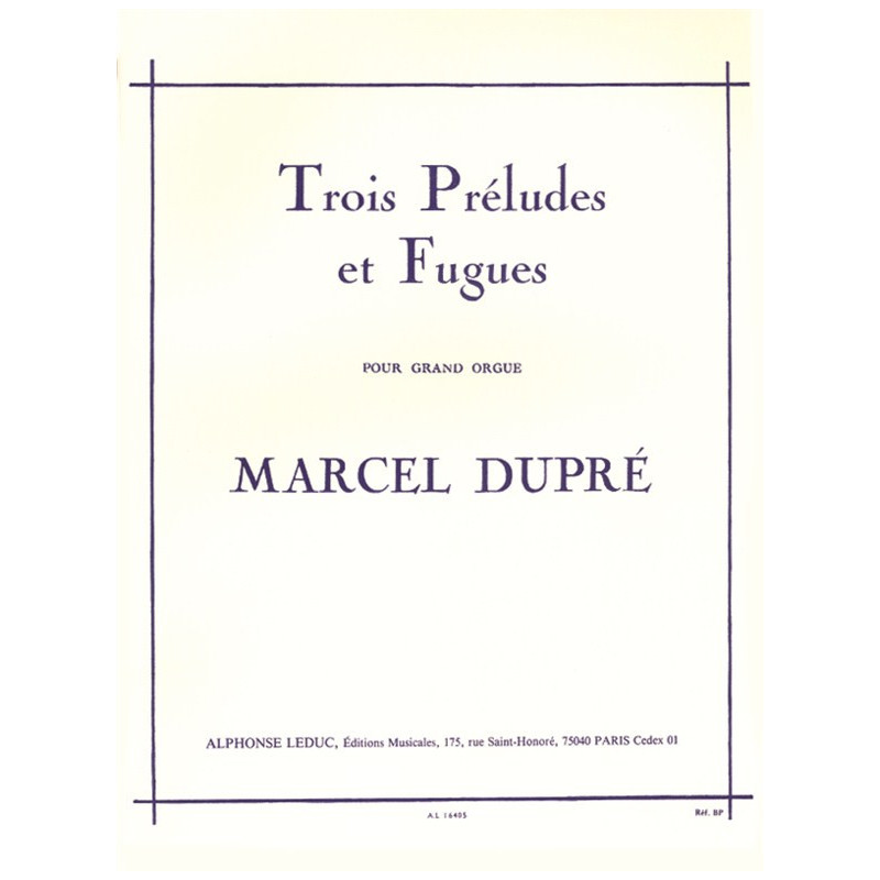 Trois Preludes Et Fugues Opus 7