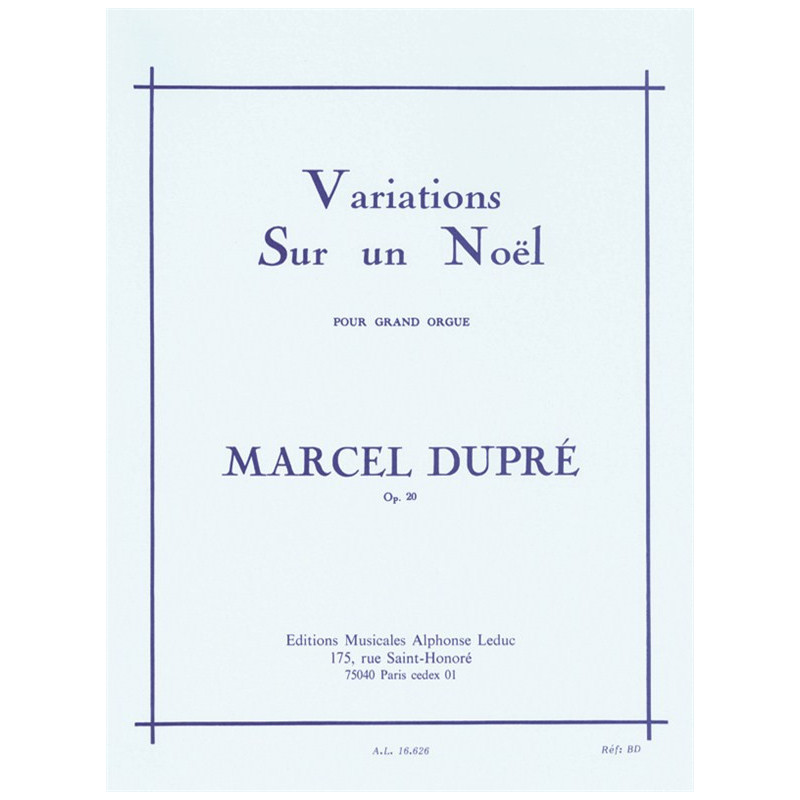 Variations Sur Noel Op.20