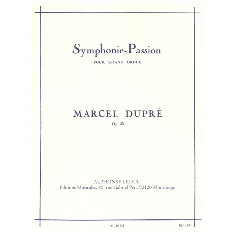 Passion Symphony, Op. 23 (Organ)