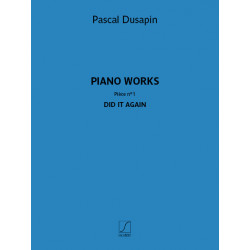 Piano works  Pièce n° 1 ...