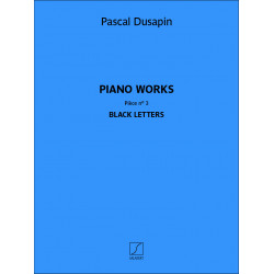 Piano works - Pièce n° 3 -...