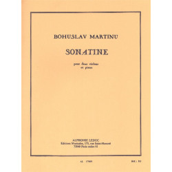 Sonatine For Two Violins And Piano H198