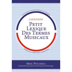Marc Pincherle: Petit Lexique Des Termes Musicaux