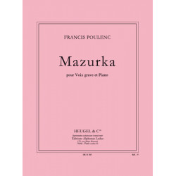 Mazurka Pour Voix Grave Et...