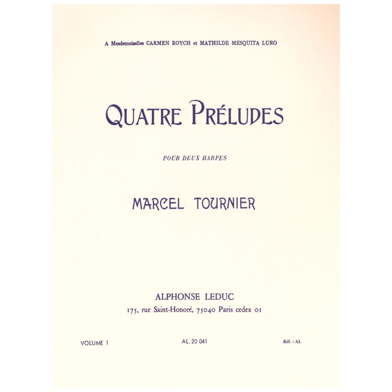 Quatre Preludes - Four Preludes Vol. 1