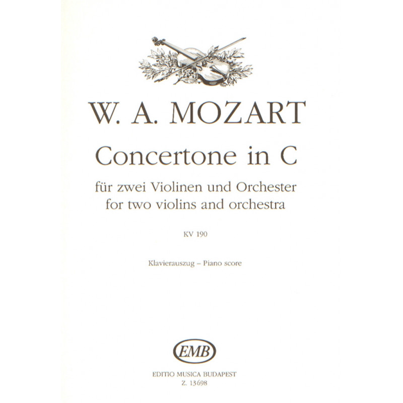 Concertone in C für zwei Violinen und Orchester