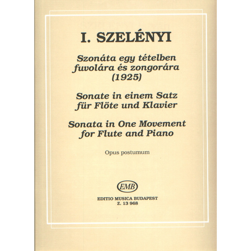 Sonate in einem Satz (1925) op.post.