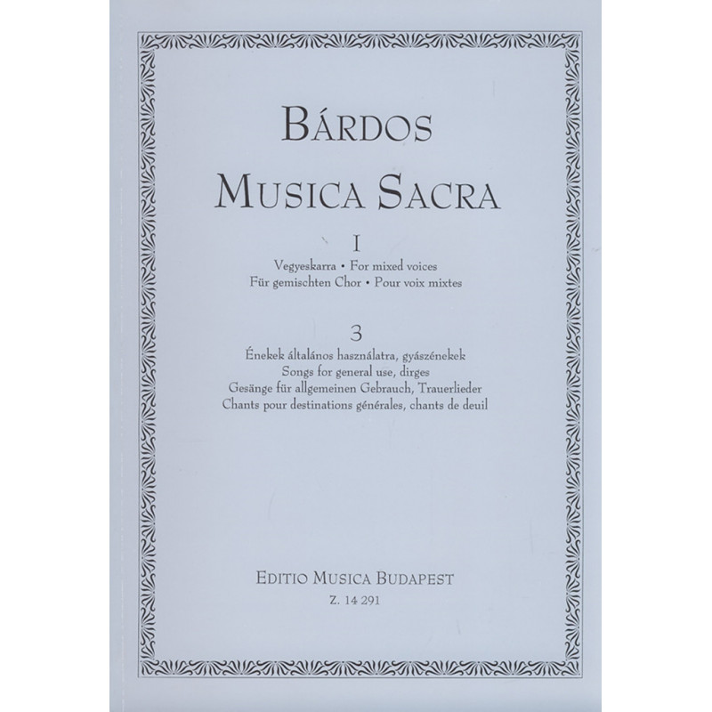 Musica Sacra für gemischten Chor Gesänge für all