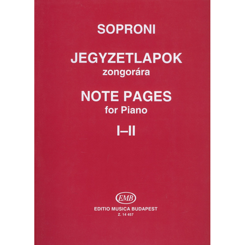 Note Pages for piano
