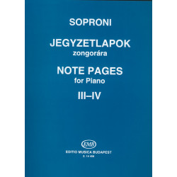 Note Pages for Piano