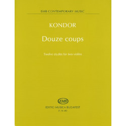 Douze coups Twelve etudes for two violins