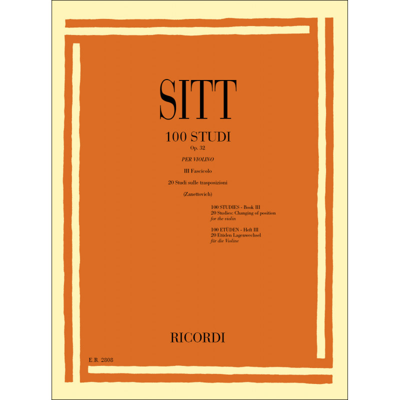 100 Studi Op. 32 per Violino - Volume 3