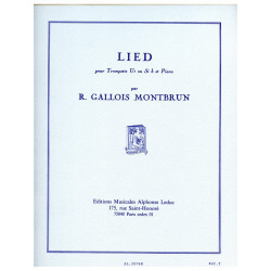 Raymond Gallois-Montbrun  Lied
