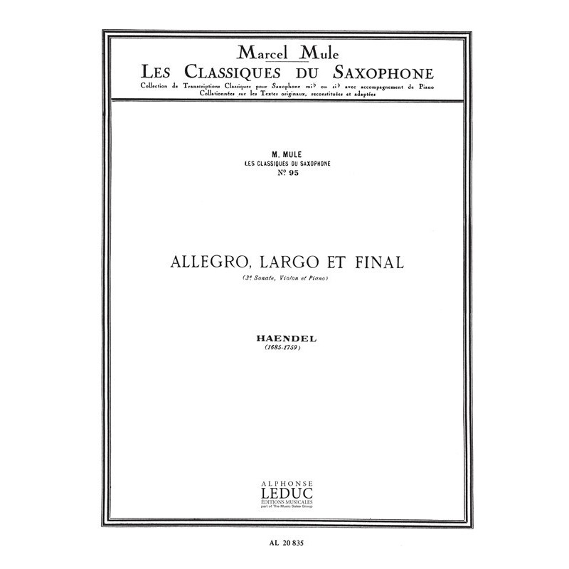 Allegro Largo et Final
