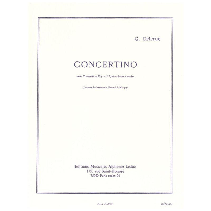 Concertino For Trumpet And String Orchestra