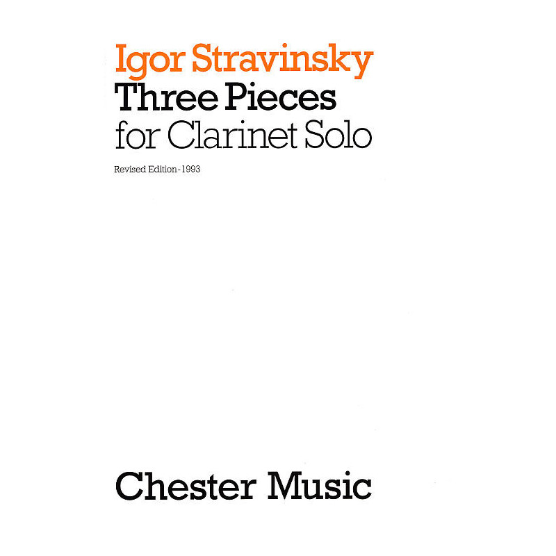 Three Pieces For Clarinet Solo