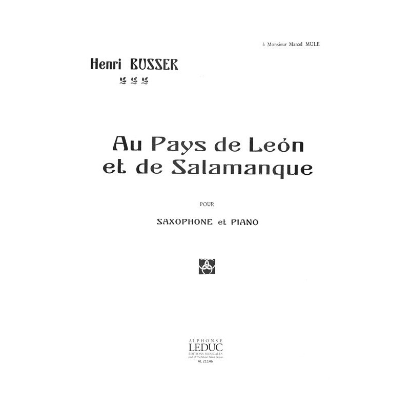 Au Pays de Leon et de Salamanque Op.116