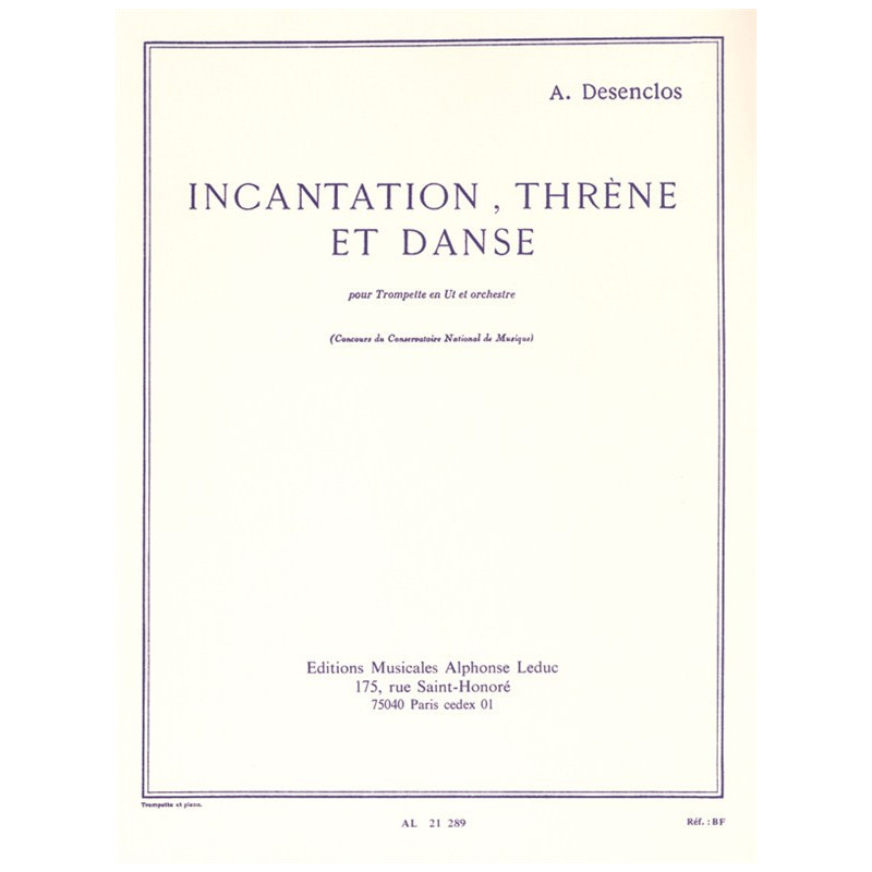 Incantation Threne Et Danse