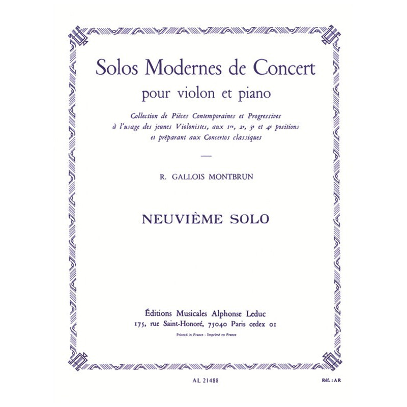 Solo De Concert N09
