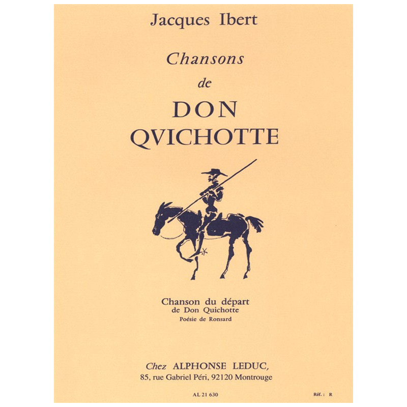 Chansons De Don Quichotte No.1 - Chanson Du Depart