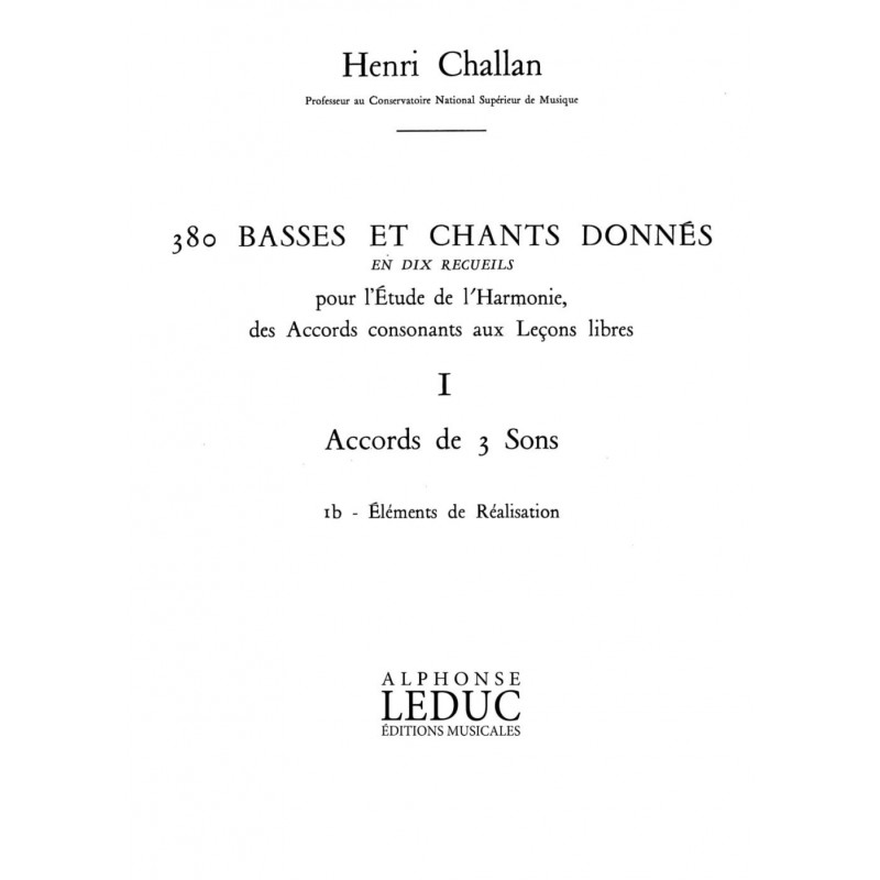 380 Basses et Chants Donnes Vol. 1B