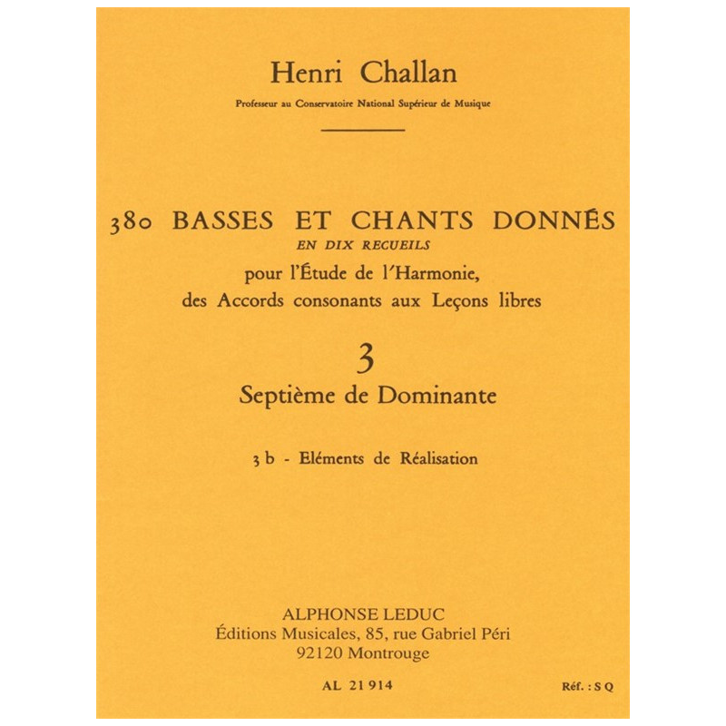 380 Basses et Chants Donnes Vol. 3B