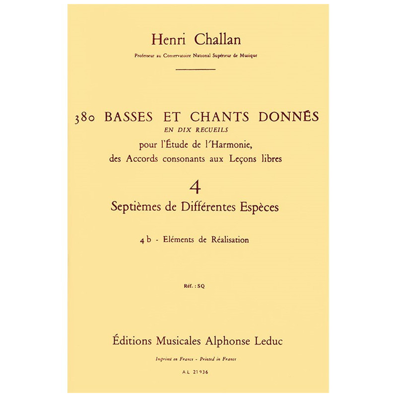 380 Basses et Chants Donnes Vol. 4B
