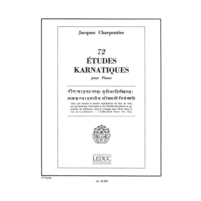 72 Etudes Karnatiques Cycle 01