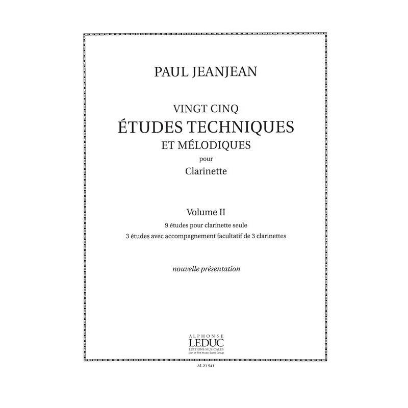 25 etudes Techniques et Melodiques Vol.2