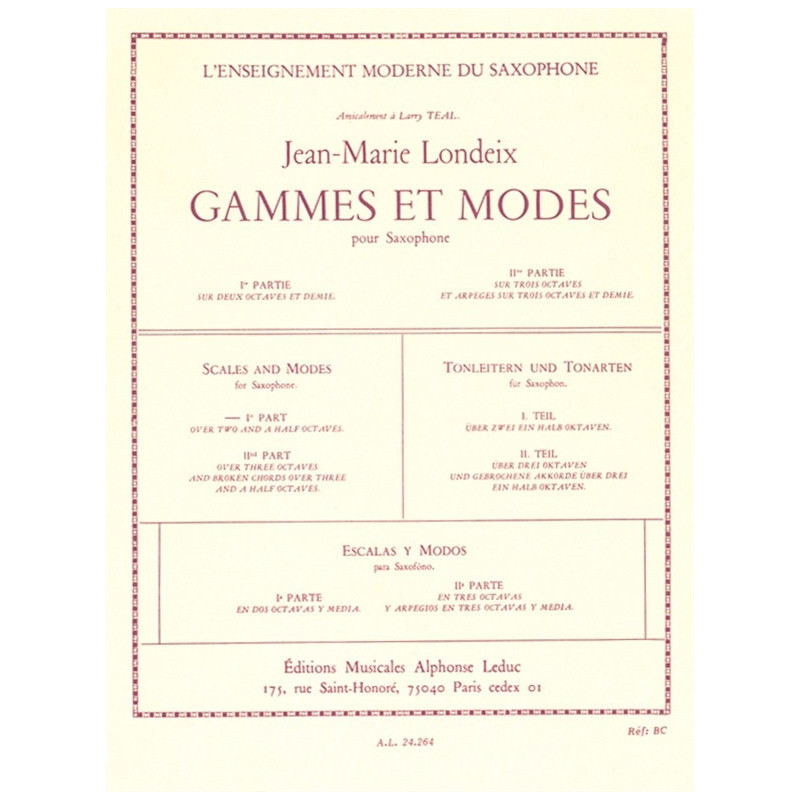 Gammes et Modes Vol.1