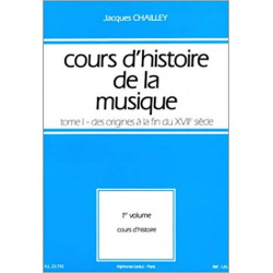 Cours d'histoire de la musique   Tome 1 vol. 1