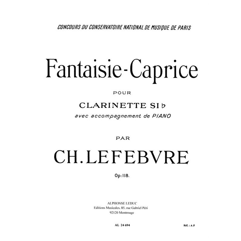 Fantaisie-Caprice Op.118