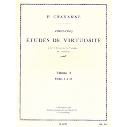 Vingt-Cinq etudes de Virtuosite - Volume 1
