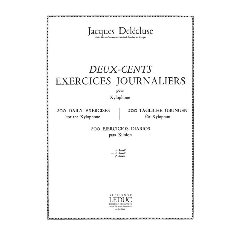 200 Exercices journaliers pour Xylophone Vol.2