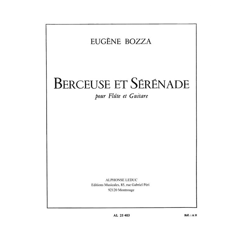 Berceuse Et Serenade For Flute And Guitar