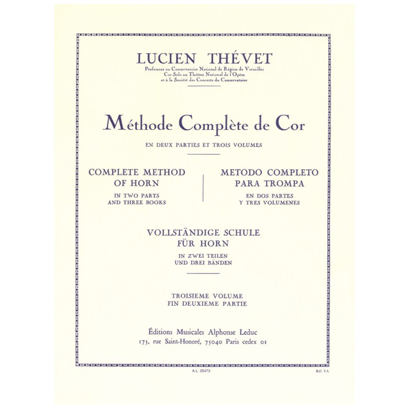 Lucien Thevet  Complete Method of Horn