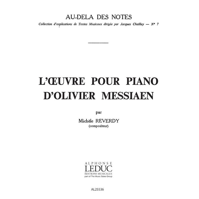 l'Oeuvre pour Piano d'Olivier Messiaen