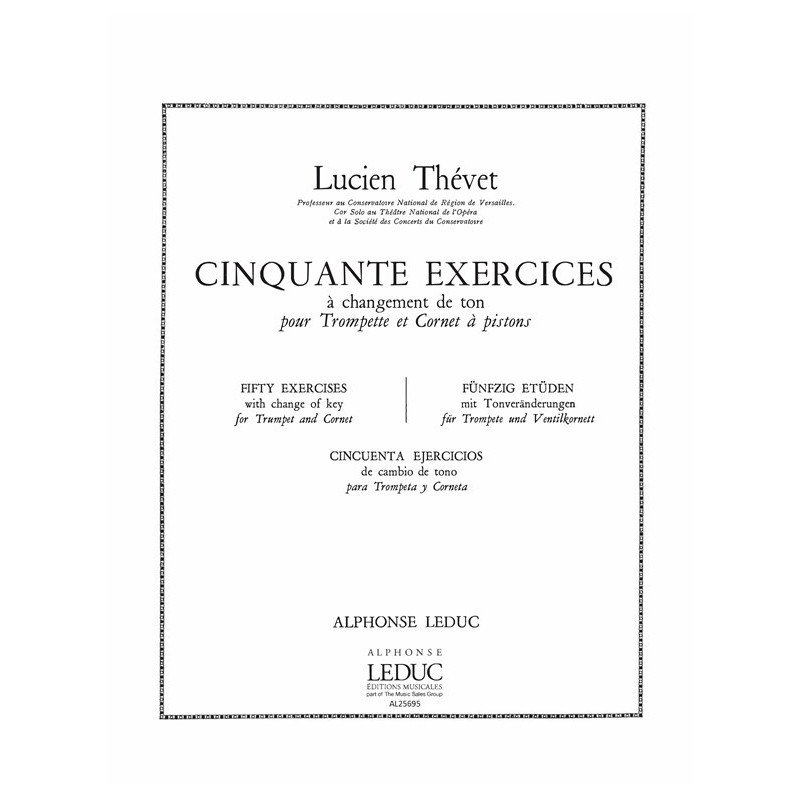 Lucien Thevet  50 Exercices a Changements de Tons
