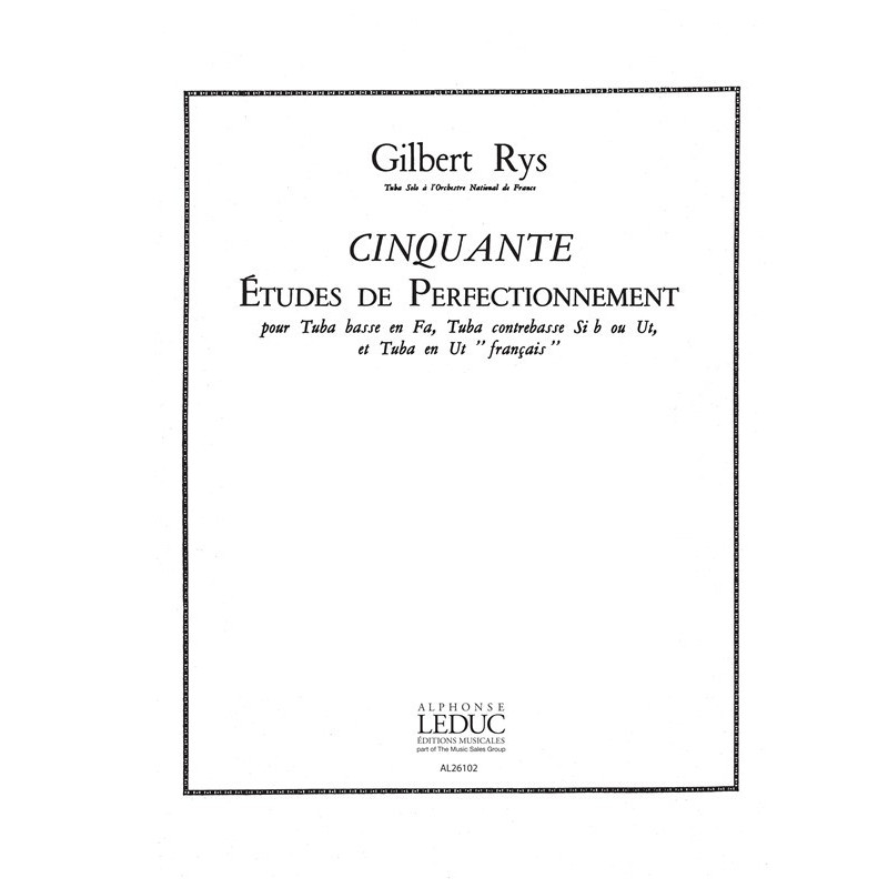 Gilbert Rys  50 Etudes de Perfectionnement