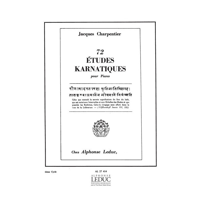 74 Etudes Karnatiques Cycle 06