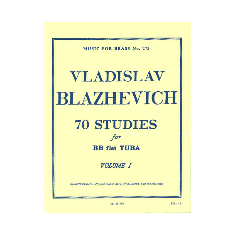 70 Studies for Bb Flat Tuba BC Vol. 1