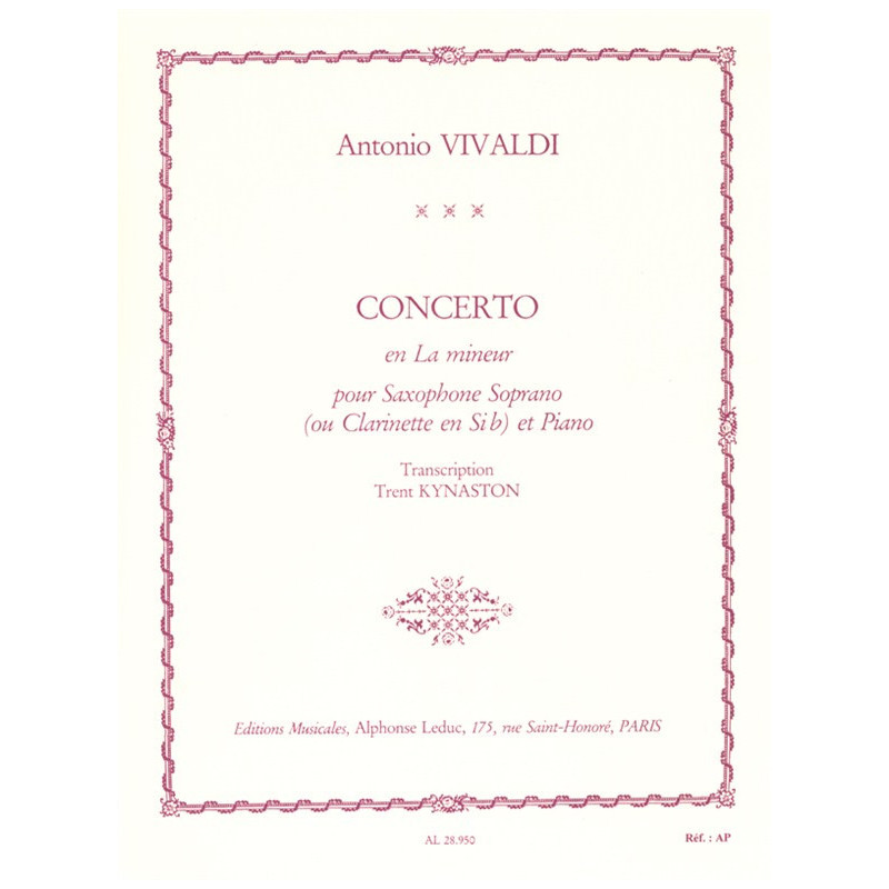 Concerto FVII/5 RV461 In A Minor